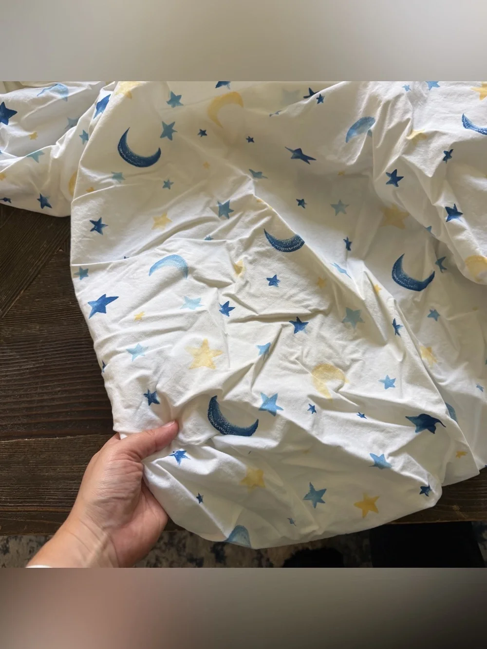 Pottery Barn Kids Cotton Celestial Crib Skirt Fitted Sheet Set